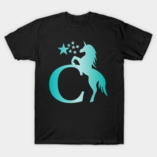 C Unicorn Star Monogram T-Shirt